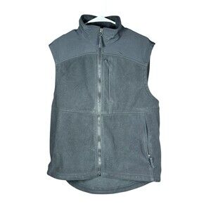 Duluth Trading Co Shoreman’s Fleece Gridlock Vest Men’s M Black Outdoor‎